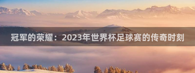 欧联杯直播:冠军的荣耀:2023年世界杯足球赛的传奇时刻